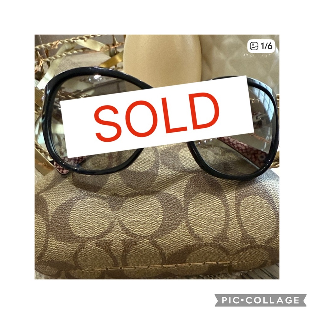 SOLD‼️ Stylish Coach Black Sunglasses 💝